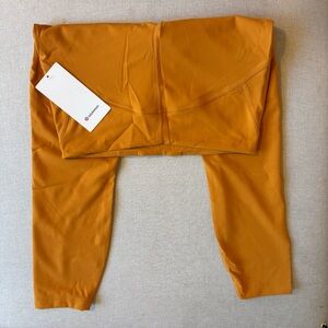 NWT lululemon athletica Orange Leggings